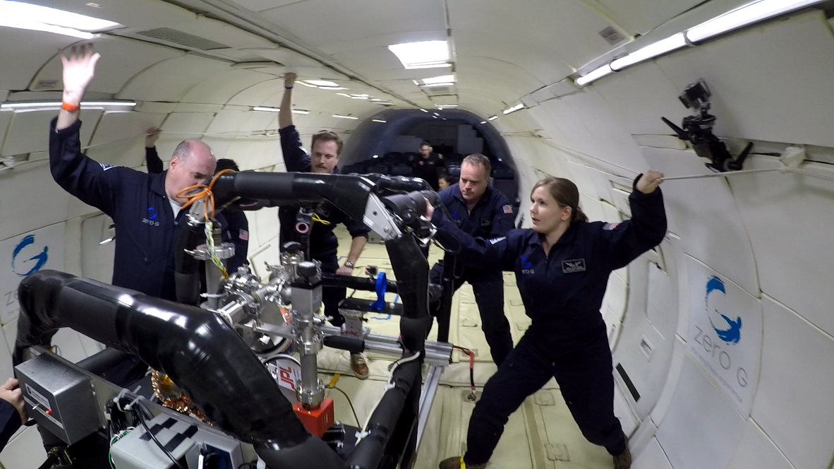 Microgravity Experiment in Action